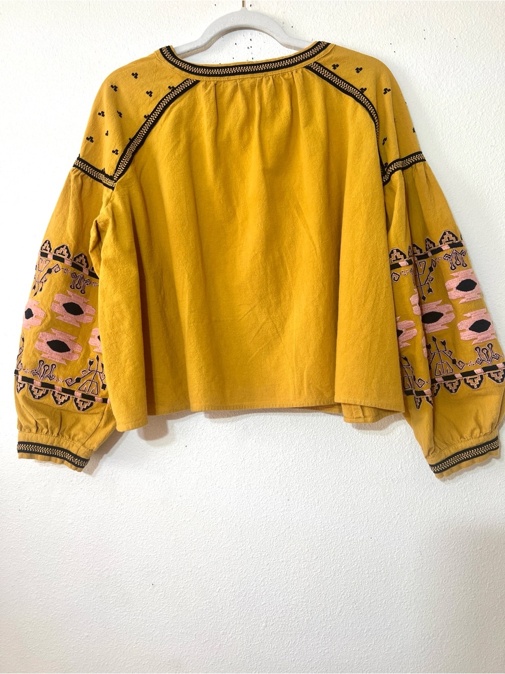Anthropologie RD & Koko Embroidered Boho Tie Front Jacket M/L - Picture 6 of 11